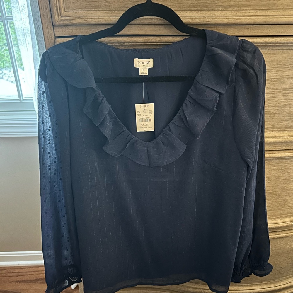 J. Crew Women's Navy Top